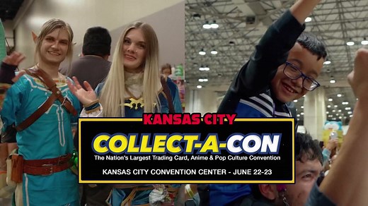 COLLECT-A-CON KANSAS CITY THE NATION’S LARGEST TRADING CARD, ANIME & POP CULTURE CONVENTION June 22-23, 2024 at the Kansas City Convention Convention Center * 900 Vendor/Dealer Tables * Celebrity Guests, Anime Voice Actors, Performing Artists, & Favorite Content Creators * Pokémon & TCG Cards, Funko Pops, Comics, Video Games, Vintage Toys, Anime Merchandise and Collectibles, Sports Cards & More! * Live Performance by TECH N9NE! * DARTH MAUL from Star Wars, actor Ray Park * Meet the icon, CHUCK N