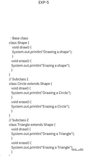 Java lab exp-5 vtu#engineering #vtu #java #programming