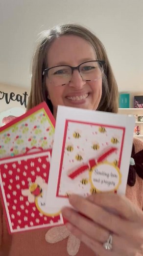 We’re making some quick and simple cards at a Galentine’s Day brunch tomorrow! I designed some very easy layouts, and everyone will be able to make 3 cards. I designed the sentiments on my computer and punched them out with a circle punch, and people will hsve lots of different sentiments to choose from! It will be a fun time! ❤️🐝 #madetocreatewithlisa #stampinupofficial #galentinesdaybrunch #quickandeasycards | Made to Create with Lisa