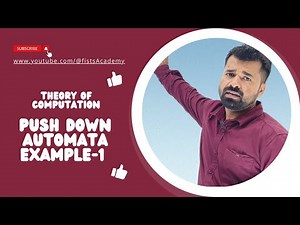 Lec 69 | Push Down Automata Ex-1 | PDA | @fistsAcademy