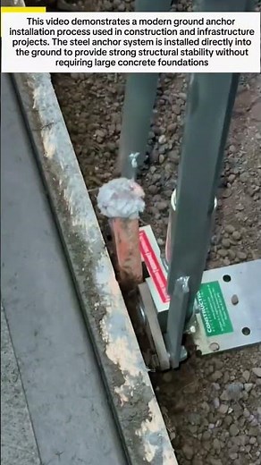 Modern Ground Anchor Installation Technique for Strong Structural Support‎