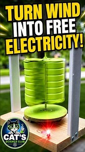 Wait… This Wind Turbine Actually Makes Electricity?! #diy #stem #science