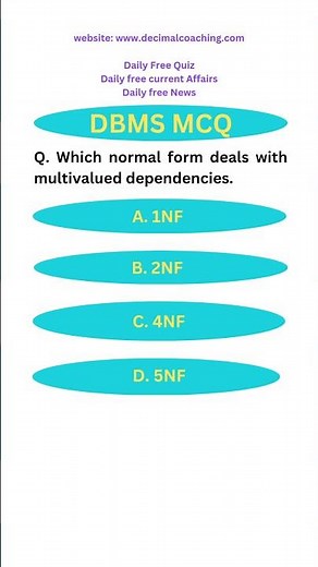 4NF normalization in dbms #dbms #dbmslectures #databasemanagement #database