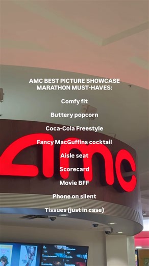 Make sure you’ve got all your essentials lined up for the ultimate movie marathon experience. Get your tickets now: https://bit.ly/4qSa4KP | AMC Theatres