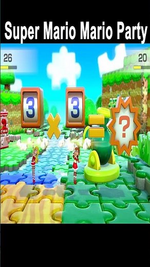 Super Mario Party Maths of Glory - Mario Beach VS Luigi Vs Peach Vs Daisy