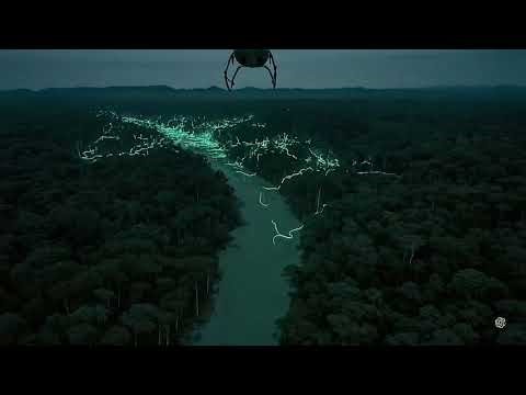 Amazon Rainforest Night Vision Drone | Stunning Nocturnal Wildlife & Forest Views