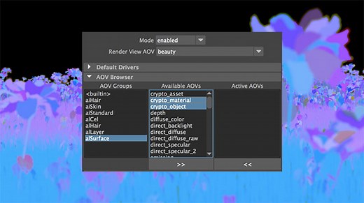 Working With Cryptomatte for Maya and Arnold