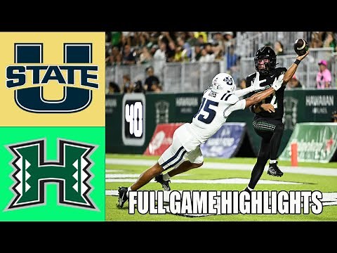 Hawai'i Rainbow Warriors vs Utah State Aggies FULL GAME HIGHLIGHTS | NCAA Football
