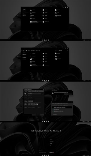Full Black Classic Theme For Windows 11
