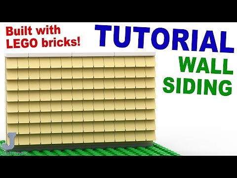 How to Add Siding to a LEGO Wall Tutorial