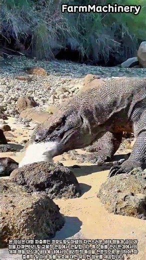 야생 파충류의 먹이 섭취와 생태계 적응 과정 #farm #animal #ecosystem #reptile #behavior