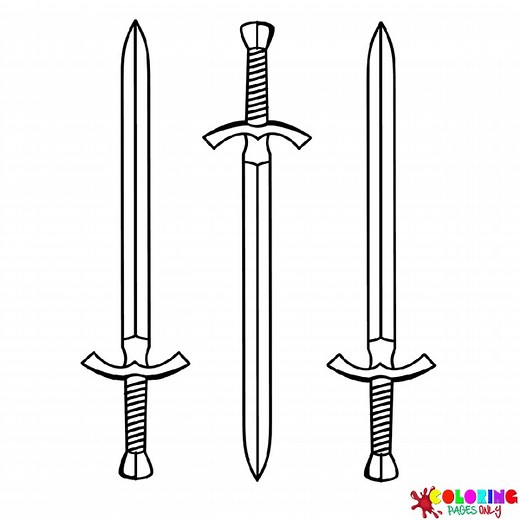 60  Sword Coloring Pages - Free Printable PDF & Online Coloring