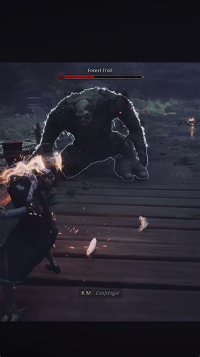 First Kill vs Forest Troll | Hogwarts Legacy PS5 4K #hogwartslegacy #harrypotter #hogwarts #ps5