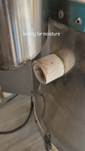 7.5K views · 19 comments | As the atmosphere is so damp my sculptures are struggling to dry. So I'm candling them (heating in the kiln to 150c) for a few hours to make absolutely sure they're dry before I fire them properly. A way to test this is by putting some glass or a mirror by the vent. If it steams up like my glasses then there's still some moisture coming out of the pieces so keep the candling going. | Jets-Pottery | Facebook