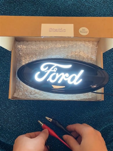 Illuminated Ford Logo: Day vs. Night