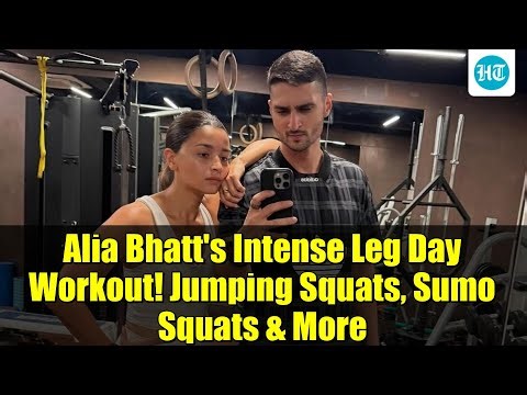 Alia Bhatt's Intense Leg Day Workout! Jumping Squats, Sumo Squats & More