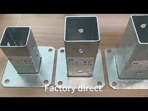 Sustainable Heavy Duty Galvanised Post Support Post Bracket Pergola Post Base
