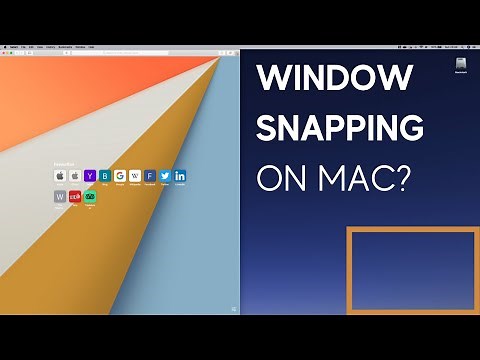 Window snapping on Mac OS | How to snap windows to side of the screen
