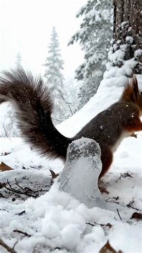 The snow kept falling. The ground held on longer than expected. For a moment, everything stayed still. Then instinct took over. No rescue moment. No reaction shot. Just a wild animal moving on. This moment is recreated with AI, inspired by real winter wildlife behavior. #WinterWildlife #NatureMoments #AnimalInstinct #WildAndHuman | Wild & Human