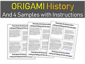 Origami History and 4 samples with Instructions