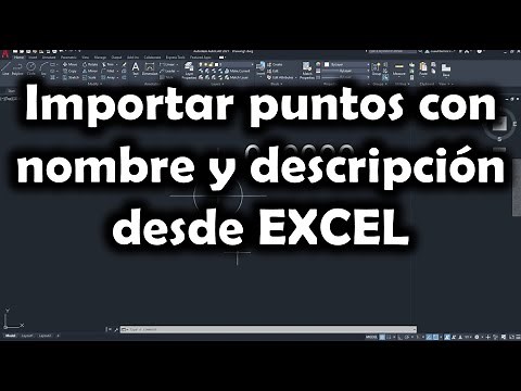 [AutoCAD] How to import points with names and descriptions from Excel