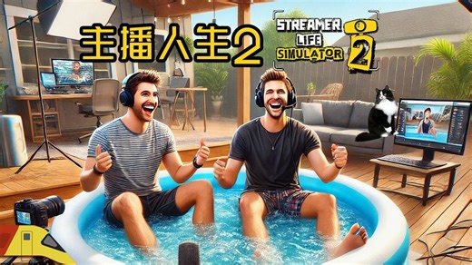 通过充气泳池直播收割观众！| 主播人生模拟2 | Streamer Life Simulator 2