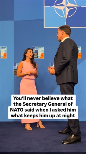 Caitlin Sarian | Cybersecurity Girl | Online Security | AI on Instagram: "Day 27: 31 Days to a Safer You You’ll never believe what the Secretary General of NATO said when I asked him what keeps him up at night Follow @cybersecuritygirl for more tips #nato #cybersecurity #nato"