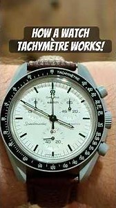 How a watch Tachymètre works! #tech #watch #retrotech #moonswatch #swatch #omega