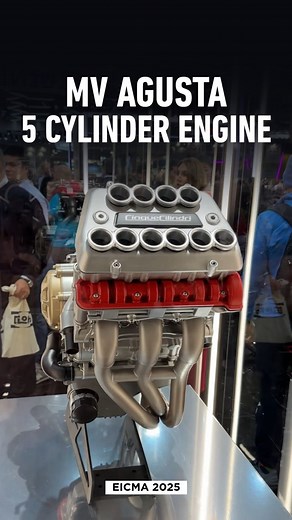 187K views · 4.2K reactions | Another surprise #EICMA2025 reveal ⚙️ MV Agusta has revealed a five-cylinder engine concept, aptly called the Cinque Cilindri. @rishaadmody brings you all the details. . . . [mv agusta five cylinder engine, mv agusta cinque cilindri, mv agusta eicma, autocar two, autocar india] @mvagustamotor #mvagusta #cinquecilindri #fyp #eicma #autocarindia | Autocar India | Facebook
