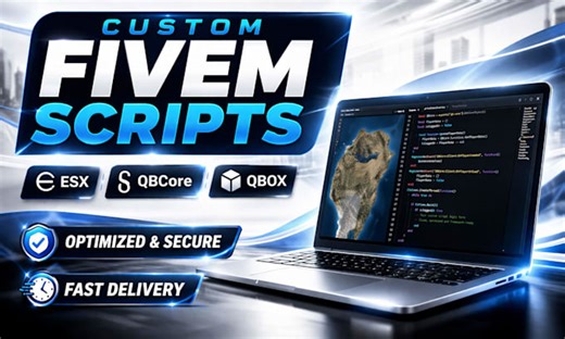 Ng_fivem: I will create a custom fivem script for your server for $10 on fiverr.com