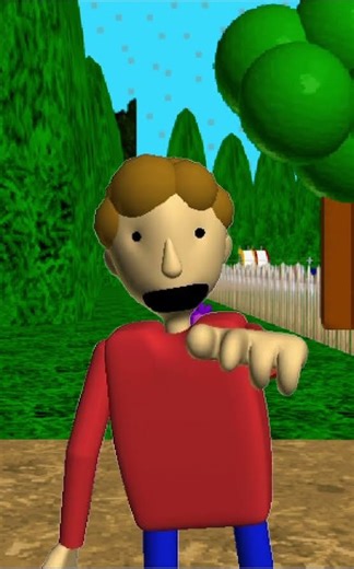 student brings baldi to life