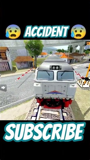 TRAIN 🚑V'S 🚊AMBULANCE #shortsking #tata #nexon #bussidmod #trafficjam #offroad #bussid #overtake