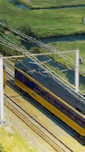 Photorealism in Blender | Train in Dutch Landscape (LiDAR Scan) #train #blender #animation