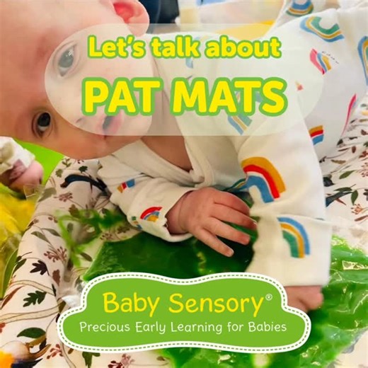 Emma Hilditch on Instagram: "This week we've been exploring rainbows with our babies. One of the things we've used are 'pat mats' What are the benefits? 💚Increases awareness of cause and effect 💛Encourages your baby to open her hands 💚Patting builds muscle strength and endurance 💛Touching the pat mat increases tactile awareness 💚Patting and clapping help to inhibit the grasping reflex, which if retained, reduces hand 💛flexibility 💚Alternate clapping and patting introduce your baby to math