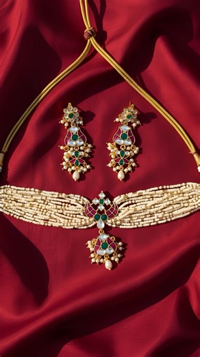 𝐌𝐀𝐍𝐈𝐒𝐇𝐀 𝐉𝐎𝐃𝐇𝐀 || 𝑱𝒆𝒘𝒆𝒍𝒍𝒆𝒓𝒚 on Instagram: "‘SURANJANA’ Grace in every pearl. Royalty in every detail. ✨ Introducing Suranjana — a masterpiece of traditional kundan artistry, layered pearls, and rich ruby-emerald tones that echo timeless royal heritage. Designed for brides who carry elegance like a crown and confidence like a legacy. This isn’t just jewellery. Suranjana is the feeling of being the queen of your own story. 💫 Perfect for weddings, heirloom moments, and grand ce