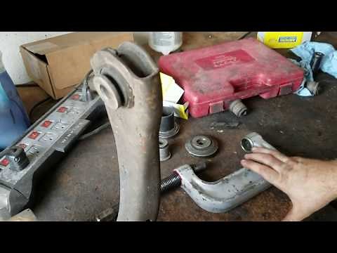upper controller arm bushings with a ball joint press Chevy trailblazer