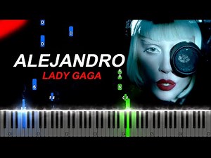 Lady Gaga - Alejandro Piano Tutorial