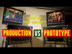 Grand Lizard production game vs the prototype 1986 Williams pinball