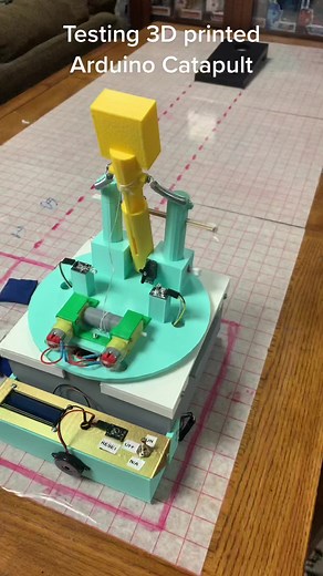 Testing 3D Printed Arduino Catapult for Robotics