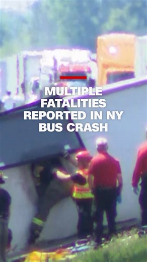Multiple fatalities, including children, were reported Friday after a tour bus with about 50 passengers headed back to New York City from Niagara Falls crashed into a ditch, state police said. Several people were entrapped and others were ejected from the bus. https://cnn.it/3JrTb9W | CNN