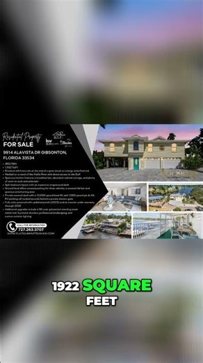 Million Dollar Waterfront Home! Florida Real Estate Gem #shorts