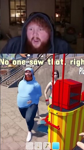 Caseoh meets Caseoh in waterpark sim..😭🙏 #caseoh #viral #funny #gaming #growth #memes