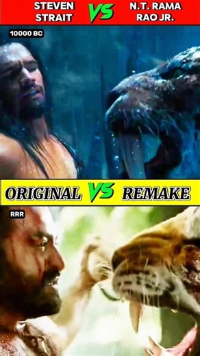 Steven Strait Vs N.T. Rama Rao Jr. // Original Vs Remake in 60 sec 🔥💯😱 #shorts #movie #rkfilmy