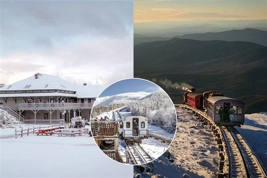 This 157-Year-Old ‘Railway To The Moon’ Is The World’s First Mountain-Climbing Train — With A 37% Incline & Views From The Northeast’s Highest Peak