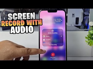 How to screen record on iPhone 13/Pro/max With audio
