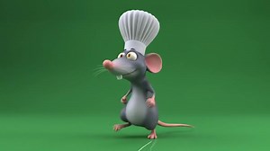 Download A cartoon mouse wearing a chef hat for free