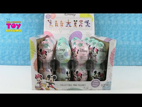 Disney Collectible Mini Figure Easter Eggs Opening Review | PSToyReviews