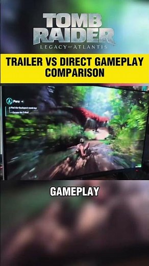 Legacy Of Atlantis DIRECT Comparison Of Trailer And Gameplay #gaming #tombraider
