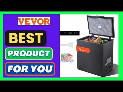 VEVOR Chest Freezer, 5 Cu.ft Compact Deep Freezer, Free Standing Top Open Door Chest Freezers
