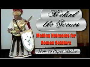 How to Make Roman Soldier Helmets with Paper Mache